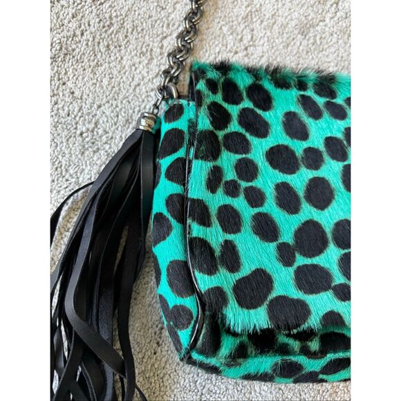 Rare⭐️ Eric Javits Calf hair leopard handbag, $475 - Picture 3 of 13